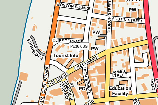 PE36 6BG map - OS OpenMap – Local (Ordnance Survey)