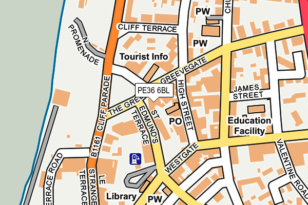 PE36 6BL map - OS OpenMap – Local (Ordnance Survey)