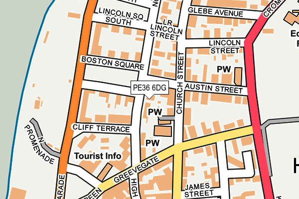 PE36 6DG map - OS OpenMap – Local (Ordnance Survey)