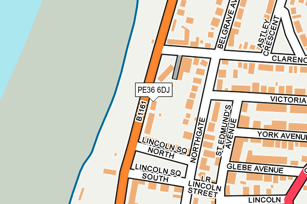 PE36 6DJ map - OS OpenMap – Local (Ordnance Survey)