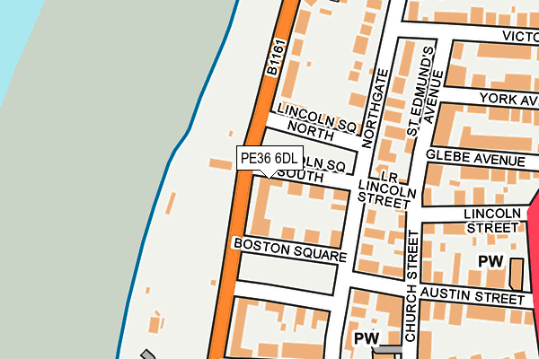 PE36 6DL map - OS OpenMap – Local (Ordnance Survey)