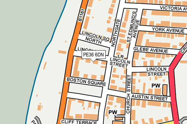 PE36 6DN map - OS OpenMap – Local (Ordnance Survey)