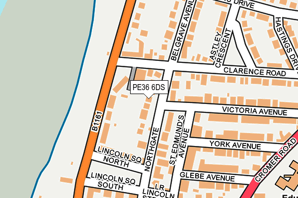 PE36 6DS map - OS OpenMap – Local (Ordnance Survey)