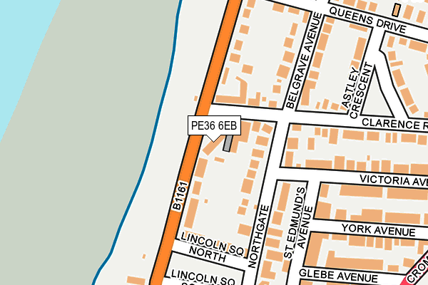 PE36 6EB map - OS OpenMap – Local (Ordnance Survey)