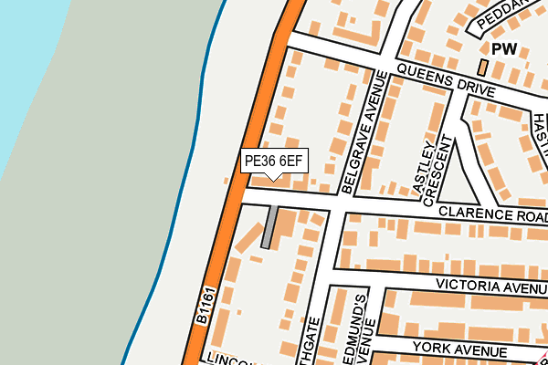 PE36 6EF map - OS OpenMap – Local (Ordnance Survey)