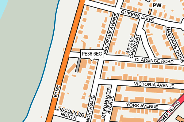 PE36 6EG map - OS OpenMap – Local (Ordnance Survey)