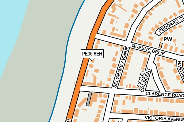 PE36 6EH map - OS OpenMap – Local (Ordnance Survey)