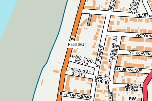PE36 6HJ map - OS OpenMap – Local (Ordnance Survey)
