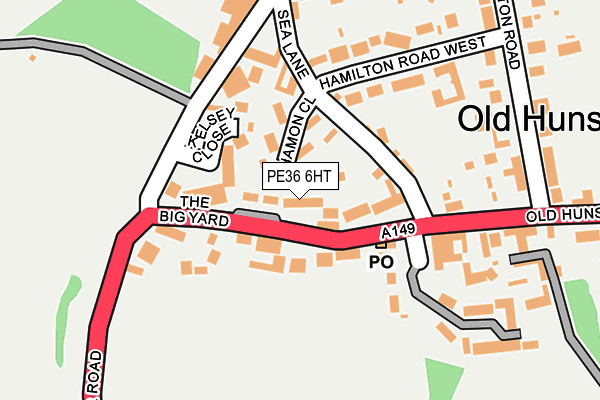 PE36 6HT map - OS OpenMap – Local (Ordnance Survey)
