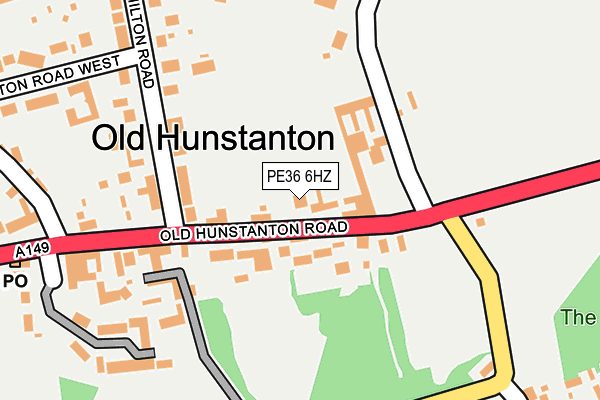 PE36 6HZ map - OS OpenMap – Local (Ordnance Survey)