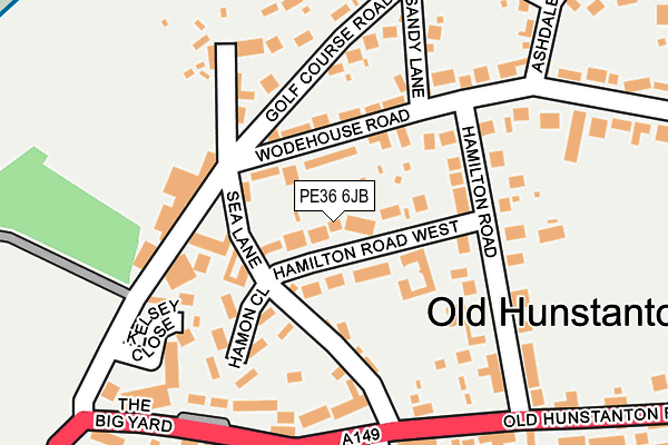 PE36 6JB map - OS OpenMap – Local (Ordnance Survey)
