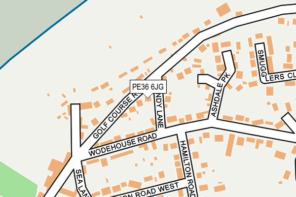 PE36 6JG map - OS OpenMap – Local (Ordnance Survey)