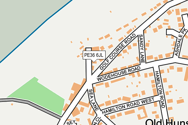 PE36 6JL map - OS OpenMap – Local (Ordnance Survey)