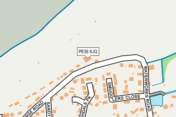 PE36 6JQ map - OS OpenMap – Local (Ordnance Survey)