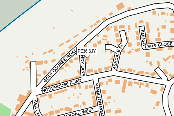 PE36 6JY map - OS OpenMap – Local (Ordnance Survey)