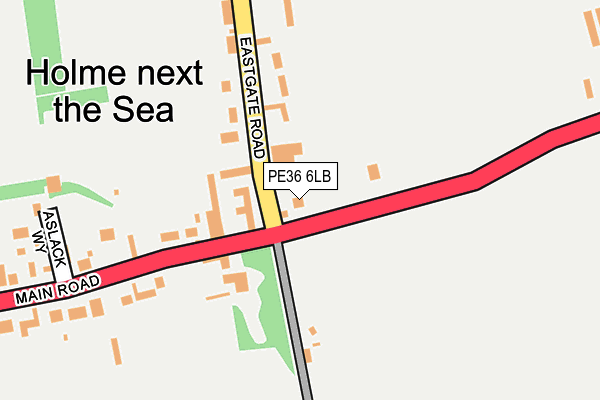 PE36 6LB map - OS OpenMap – Local (Ordnance Survey)