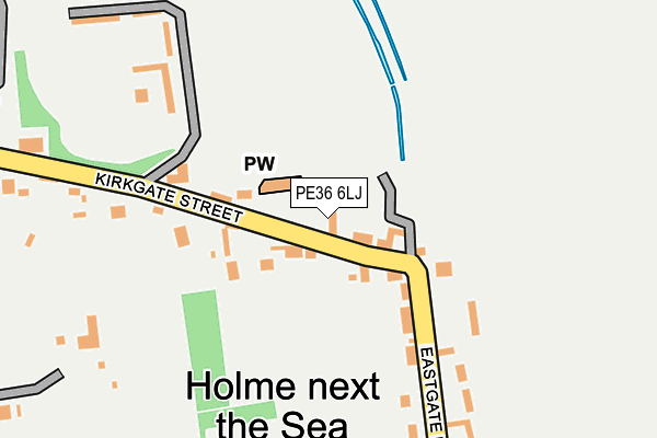 PE36 6LJ map - OS OpenMap – Local (Ordnance Survey)