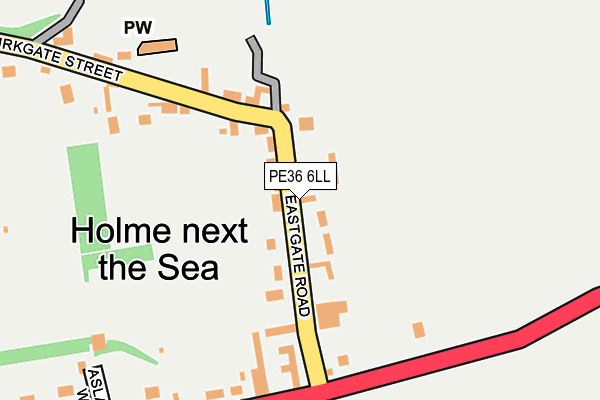 PE36 6LL map - OS OpenMap – Local (Ordnance Survey)