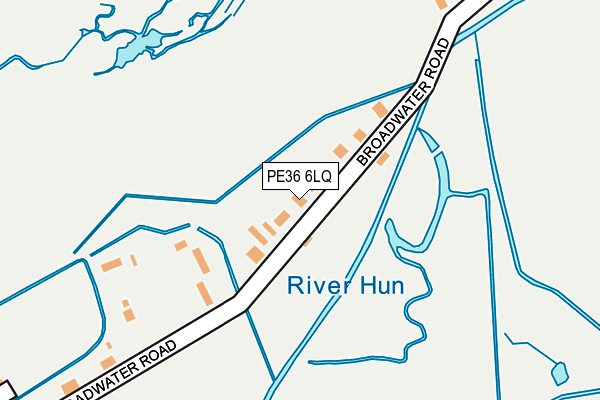 PE36 6LQ map - OS OpenMap – Local (Ordnance Survey)
