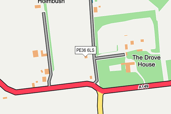 PE36 6LS map - OS OpenMap – Local (Ordnance Survey)