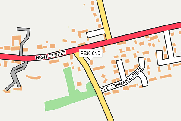 PE36 6ND map - OS OpenMap – Local (Ordnance Survey)