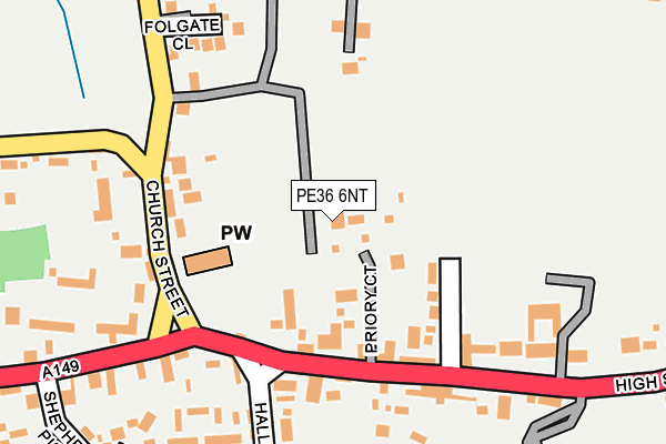 PE36 6NT map - OS OpenMap – Local (Ordnance Survey)