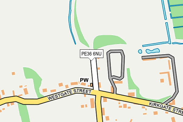 PE36 6NU map - OS OpenMap – Local (Ordnance Survey)