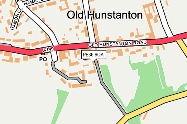 PE36 6QA map - OS OpenMap – Local (Ordnance Survey)