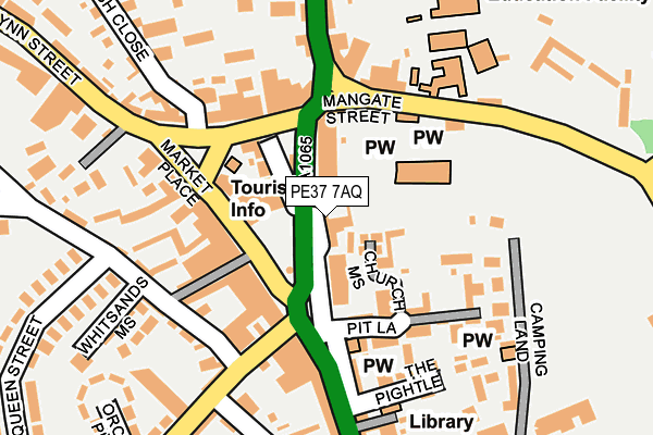 PE37 7AQ map - OS OpenMap – Local (Ordnance Survey)