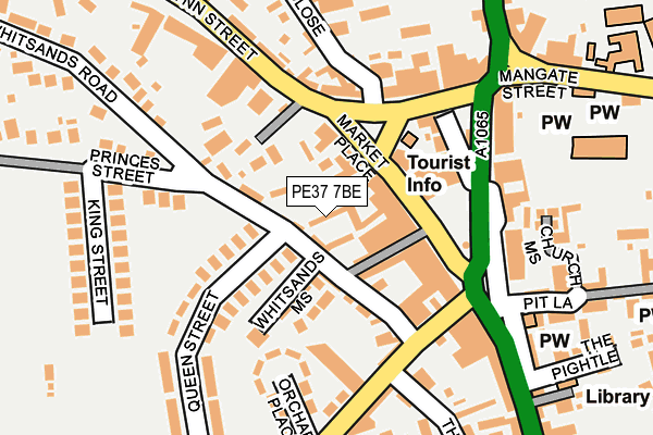 PE37 7BE map - OS OpenMap – Local (Ordnance Survey)