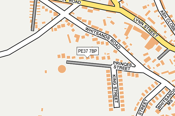 PE37 7BP map - OS OpenMap – Local (Ordnance Survey)