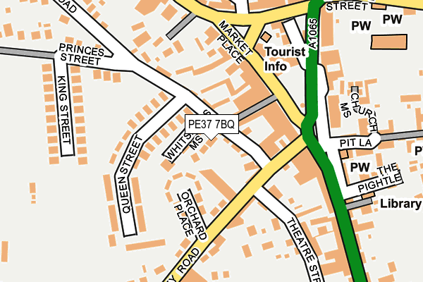 PE37 7BQ map - OS OpenMap – Local (Ordnance Survey)