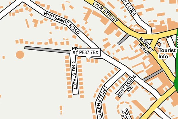 PE37 7BX map - OS OpenMap – Local (Ordnance Survey)