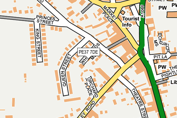 PE37 7DE map - OS OpenMap – Local (Ordnance Survey)