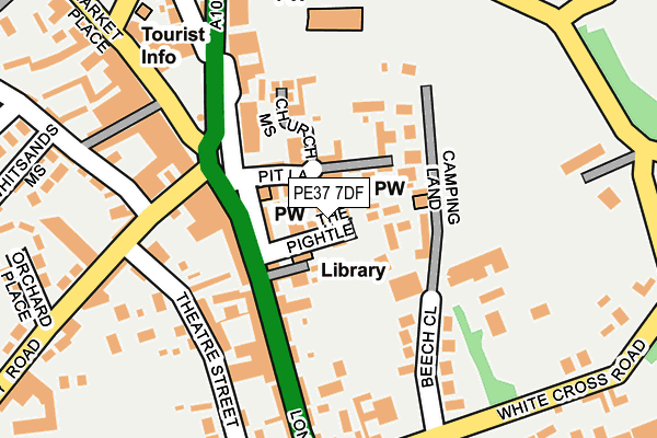 PE37 7DF map - OS OpenMap – Local (Ordnance Survey)