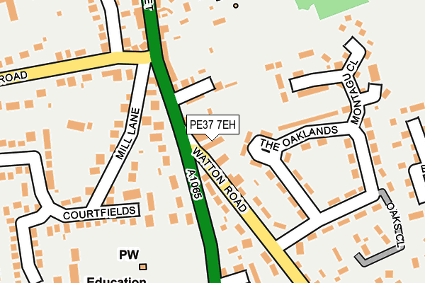 PE37 7EH map - OS OpenMap – Local (Ordnance Survey)