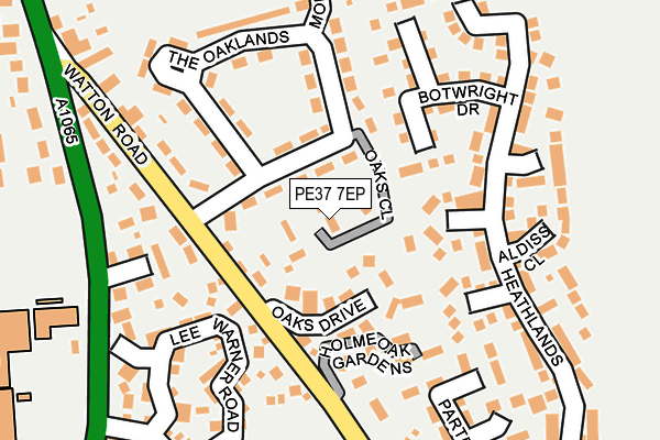 PE37 7EP map - OS OpenMap – Local (Ordnance Survey)