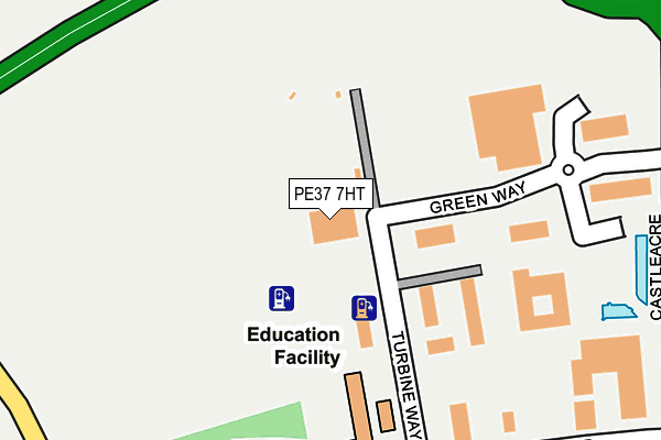 PE37 7HT map - OS OpenMap – Local (Ordnance Survey)