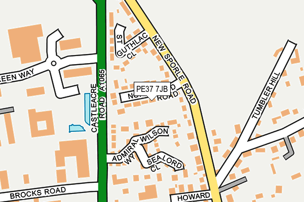 PE37 7JB map - OS OpenMap – Local (Ordnance Survey)