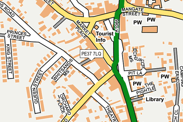PE37 7LQ map - OS OpenMap – Local (Ordnance Survey)