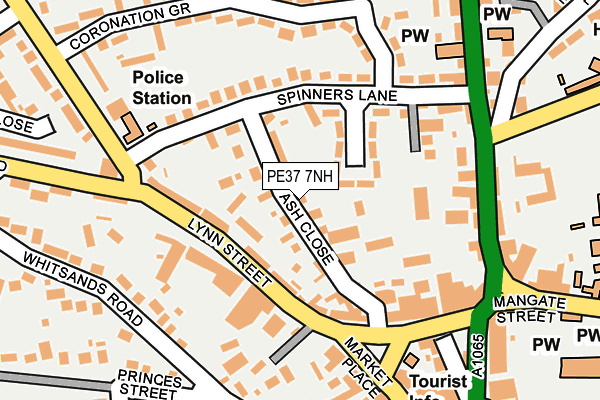 PE37 7NH map - OS OpenMap – Local (Ordnance Survey)