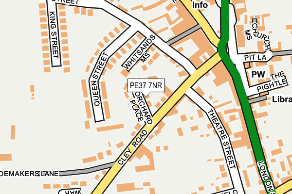 PE37 7NR map - OS OpenMap – Local (Ordnance Survey)