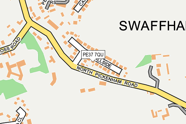 PE37 7QU map - OS OpenMap – Local (Ordnance Survey)