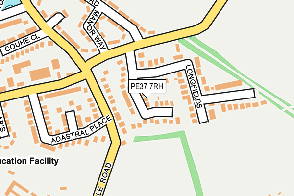 PE37 7RH map - OS OpenMap – Local (Ordnance Survey)