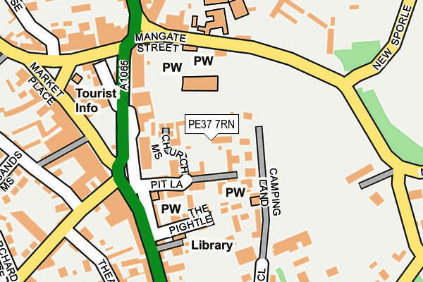PE37 7RN map - OS OpenMap – Local (Ordnance Survey)