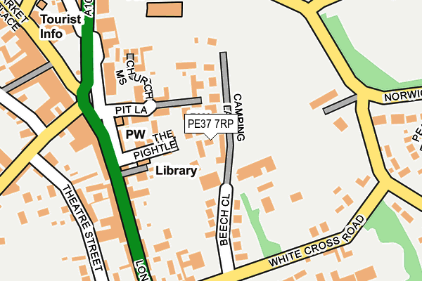 PE37 7RP map - OS OpenMap – Local (Ordnance Survey)