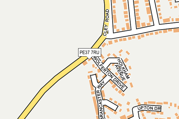 PE37 7RU map - OS OpenMap – Local (Ordnance Survey)