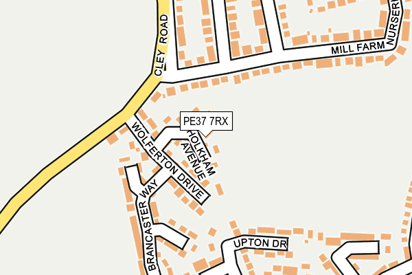 PE37 7RX map - OS OpenMap – Local (Ordnance Survey)