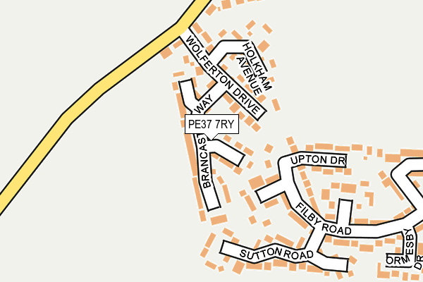 PE37 7RY map - OS OpenMap – Local (Ordnance Survey)