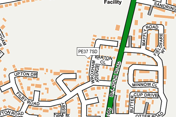 PE37 7SD map - OS OpenMap – Local (Ordnance Survey)